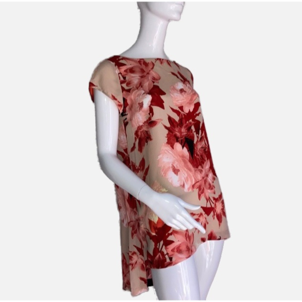 Joan Vass New York Floral Blouse S
